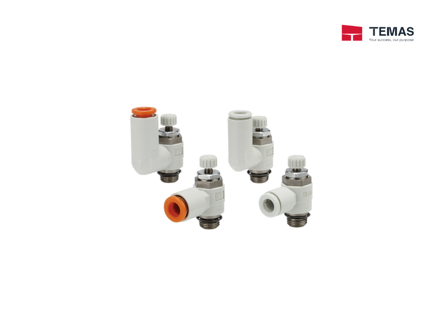 SPEED CONTROLLER WITH UNI ONE-TOUCH FITTINGS SMC AS